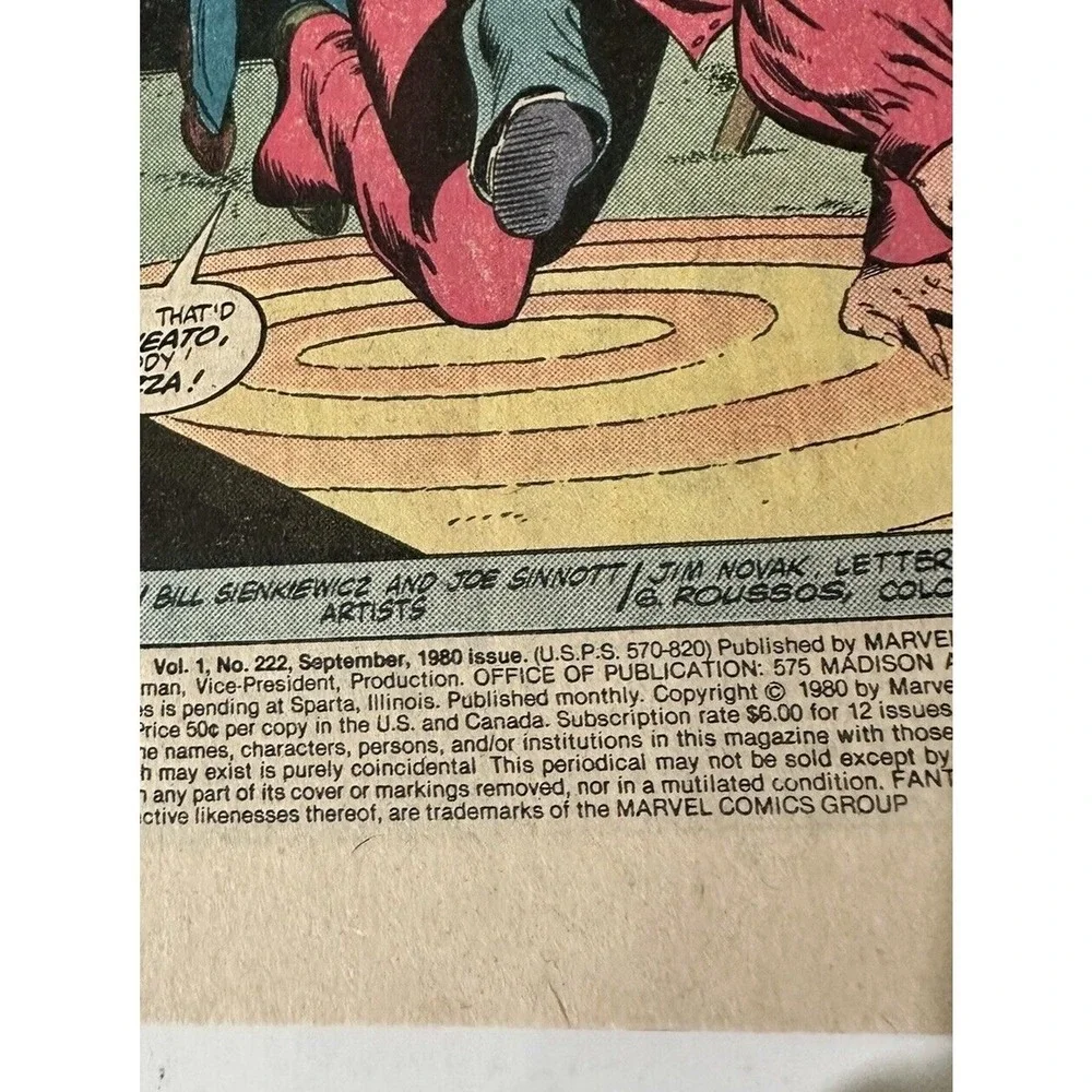 Fantastic Four‎ #222, Marvel Comics, 1980, Our Son Possessed!